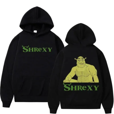 Animated Shrek Funny Meme Graphic Hoodies Men Harajuku Hip Hop Trend Pullovers Sweatshirt Male Retro Oversized - Shrek Shop