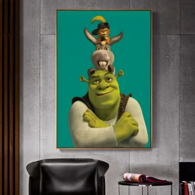 Cartoon Funny S Shrek Good Quality Posters Kraft Paper Prints Vintage Home Room Cafe Bar Wall 11 - Shrek Shop