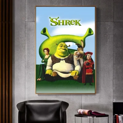 Cartoon Funny S Shrek Good Quality Posters Kraft Paper Prints Vintage Home Room Cafe Bar Wall 13 - Shrek Shop