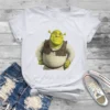 Cute Women Clothing Shrek Comedy Film Graphic Print Female Tshirts Vintage Graphic Loose Tops Tee Kawaii - Shrek Shop