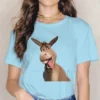 Donkey Women Tshirts Shrek Comedy Film Aesthetic Vintage Female Clothing Large Cotton Graphic Streetwear.jpg 640x640 1 - Shrek Shop