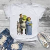 Family Women Tshirts Shrek Comedy Film Aesthetic Vintage Female Clothing Oversized Cotton Graphic Tops - Shrek Shop