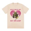 Funny Shrek Get Out of My Swamp Meme T Shirt Men s Women High Quality Short.jpg 640x640 11 - Shrek Shop