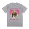 Funny Shrek Get Out of My Swamp Meme T Shirt Men s Women High Quality Short.jpg 640x640 4 - Shrek Shop