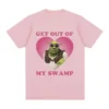 Funny Shrek Get Out of My Swamp Meme T Shirt Men s Women High Quality Short.jpg 640x640 5 - Shrek Shop