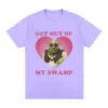 Funny Shrek Get Out of My Swamp Meme T Shirt Men s Women High Quality Short.jpg 640x640 7 - Shrek Shop