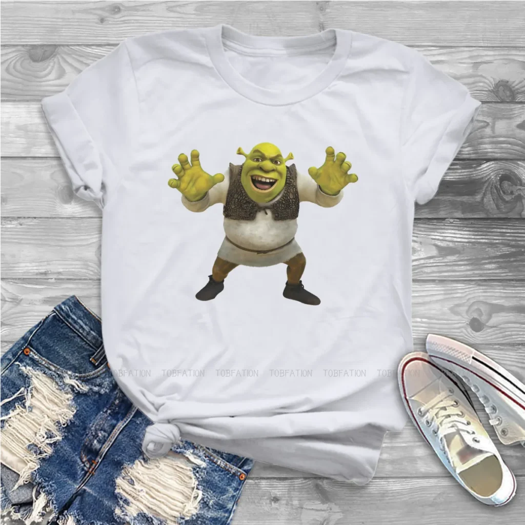 Funny Women Tshirts Shrek Comedy Film Grunge Vintage Female Clothing Loose Cotton Graphic Streetwear - Shrek Shop