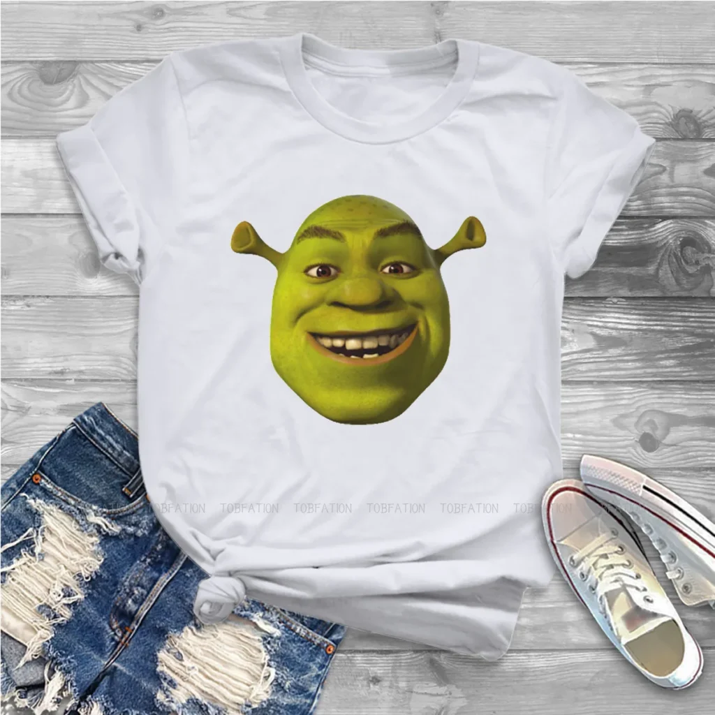 Giant Head Women Shirts Shrek Comedy Film T shirt Harajuku Vintage Female Blusas - Shrek Shop