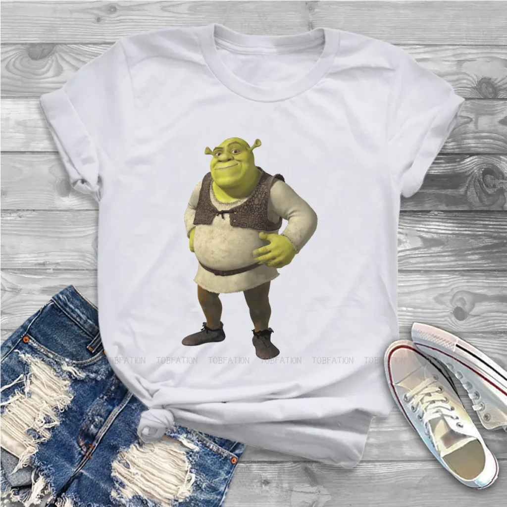 Has Layers Cute Girls Women T Shirt Shrek Comedy Film Blusas Harajuku Casual Short Sleeve Vintage - Shrek Shop