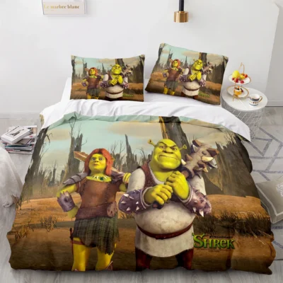 Monster Shreks 3D Printed Duvet Case Pillowcase Bedding Set Twin Full Queen King Size for Kids 1 - Shrek Shop