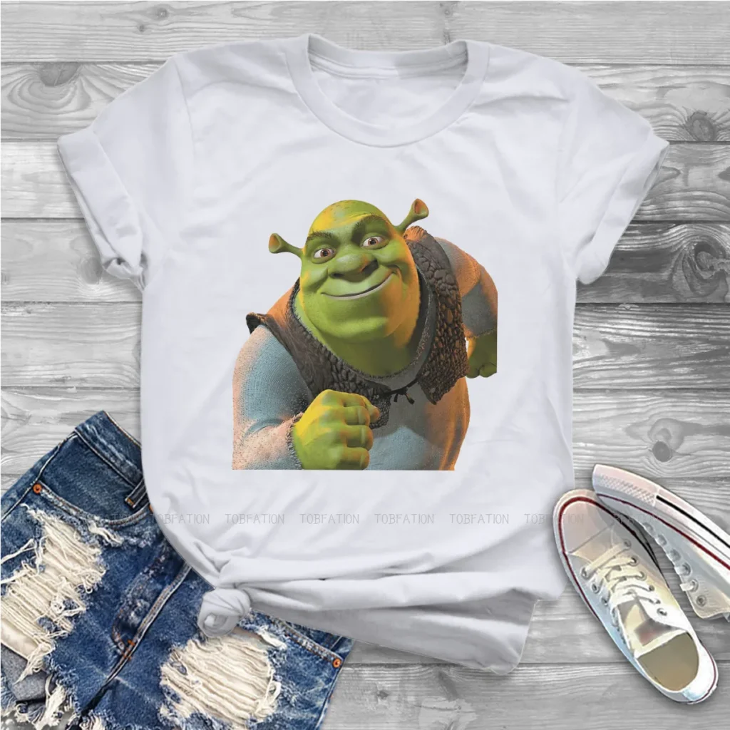 Ready Kawaii Girls Women T Shirt Shrek Comedy Film Blusas Harajuku Casual Short Sleeve Vintage Oversized - Shrek Shop