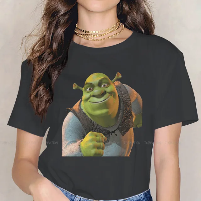 Ready Kawaii Girls Women T Shirt Shrek Comedy Film Blusas Harajuku Casual Short Sleeve Vintage - Shrek Shop