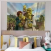 S Shrek Movie Tapestry Cartoon Tapestry Art Science Fiction Room Home Decor Wall Hanging Sheets 5 - Shrek Shop