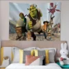 S Shrek Movie Tapestry Cartoon Tapestry Art Science Fiction Room Home Decor Wall Hanging Sheets 7 - Shrek Shop