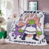 S shrek Double Bedspread Throw Blanket for Sofa Bed Blankets Knee Fluffy Soft Warm Winter Oversized 1 - Shrek Shop