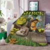 S shrek Double Bedspread Throw Blanket for Sofa Bed Blankets Knee Fluffy Soft Warm Winter Oversized - Shrek Shop