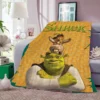 S shrek Double Bedspread Throw Blanket for Sofa Bed Blankets Knee Fluffy Soft Warm Winter Oversized 5 - Shrek Shop