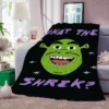 S shrek Double Bedspread Throw Blanket for Sofa Bed Blankets Knee Fluffy Soft Warm Winter Oversized 7 - Shrek Shop