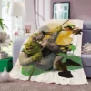 S shrek Double Bedspread Throw Blanket for Sofa Bed Blankets Knee Fluffy Soft Warm Winter Oversized 8 - Shrek Shop