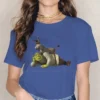 Shrek and Donkey Feminine Clothes Shrek Comedy Film Oversized T shirt Goth Vintage Female Blusas.jpg 640x640 5 - Shrek Shop