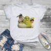 Shrek and Friends Women Tshirts Shrek Comedy Film Aesthetic Vintage Female Clothing Cotton Graphic Clothes - Shrek Shop