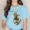 Smile Cute Girls Women T Shirt Shrek Comedy Film Blusas Harajuku Casual Short Sleeve Vintage Oversized.jpg 640x640 1 - Shrek Shop