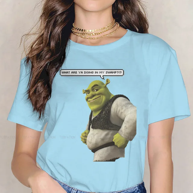 Smile Cute Girls Women T Shirt Shrek Comedy Film Blusas Harajuku Casual Short Sleeve Vintage Oversized.jpg 640x640 1 - Shrek Shop