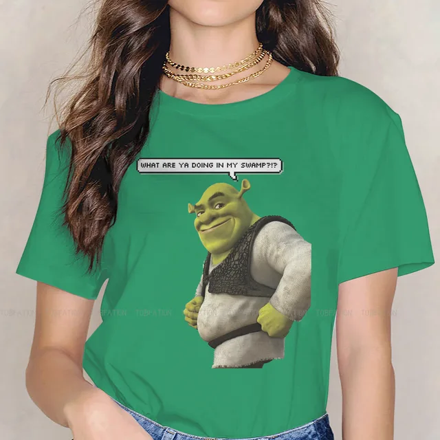 Smile Cute Girls Women T Shirt Shrek Comedy Film Blusas Harajuku Casual Short Sleeve Vintage Oversized.jpg 640x640 12 - Shrek Shop