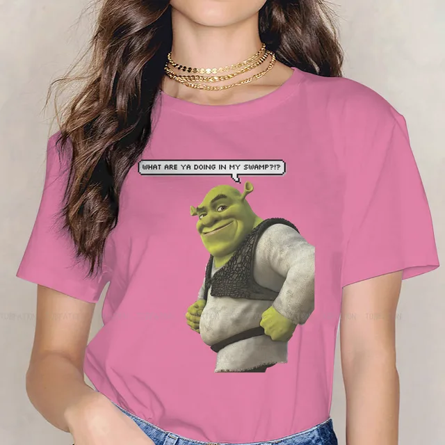 Smile Cute Girls Women T Shirt Shrek Comedy Film Blusas Harajuku Casual Short Sleeve Vintage Oversized.jpg 640x640 14 - Shrek Shop