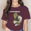 Smile Cute Girls Women T Shirt Shrek Comedy Film Blusas Harajuku Casual Short Sleeve Vintage Oversized.jpg 640x640 15 - Shrek Shop