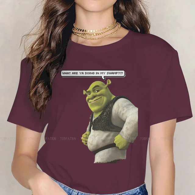 Smile Cute Girls Women T Shirt Shrek Comedy Film Blusas Harajuku Casual Short Sleeve Vintage Oversized.jpg 640x640 15 - Shrek Shop