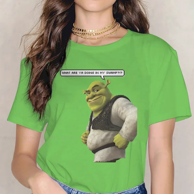 Smile Cute Girls Women T Shirt Shrek Comedy Film Blusas Harajuku Casual Short Sleeve Vintage Oversized.jpg 640x640 17 - Shrek Shop