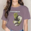 Smile Cute Girls Women T Shirt Shrek Comedy Film Blusas Harajuku Casual Short Sleeve Vintage Oversized.jpg 640x640 18 - Shrek Shop