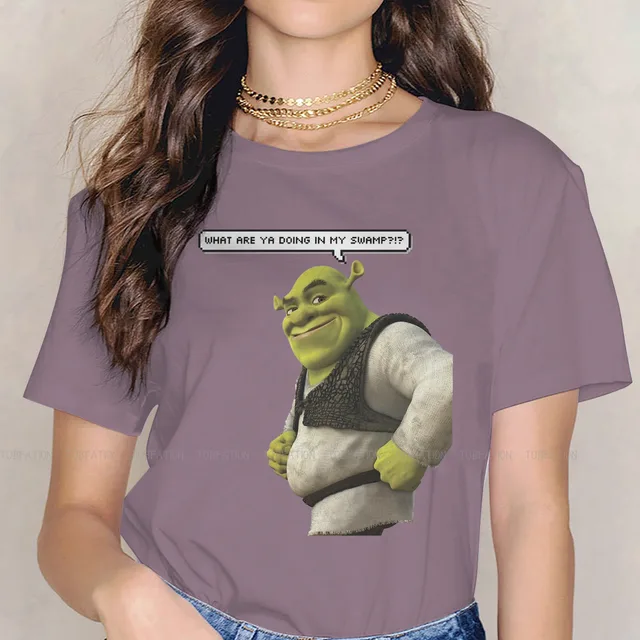 Smile Cute Girls Women T Shirt Shrek Comedy Film Blusas Harajuku Casual Short Sleeve Vintage Oversized.jpg 640x640 18 - Shrek Shop