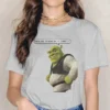 Smile Cute Girls Women T Shirt Shrek Comedy Film Blusas Harajuku Casual Short Sleeve Vintage Oversized.jpg 640x640 19 - Shrek Shop