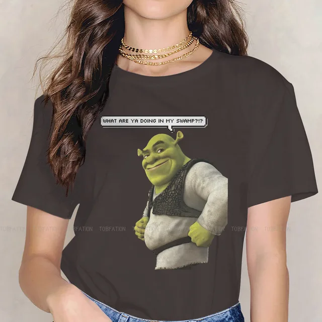 Smile Cute Girls Women T Shirt Shrek Comedy Film Blusas Harajuku Casual Short Sleeve Vintage Oversized.jpg 640x640 2 - Shrek Shop
