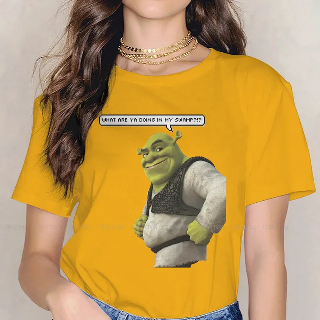 Smile Cute Girls Women T Shirt Shrek Comedy Film Blusas Harajuku Casual Short Sleeve Vintage Oversized.jpg 640x640 20 - Shrek Shop