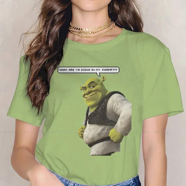 Smile Cute Girls Women T Shirt Shrek Comedy Film Blusas Harajuku Casual Short Sleeve Vintage Oversized.jpg 640x640 23 - Shrek Shop