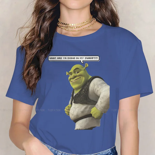 Smile Cute Girls Women T Shirt Shrek Comedy Film Blusas Harajuku Casual Short Sleeve Vintage Oversized.jpg 640x640 5 - Shrek Shop