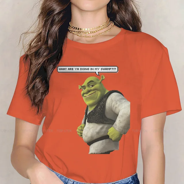 Smile Cute Girls Women T Shirt Shrek Comedy Film Blusas Harajuku Casual Short Sleeve Vintage Oversized.jpg 640x640 7 - Shrek Shop