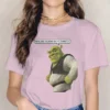 Smile Cute Girls Women T Shirt Shrek Comedy Film Blusas Harajuku Casual Short Sleeve Vintage Oversized.jpg 640x640 8 - Shrek Shop
