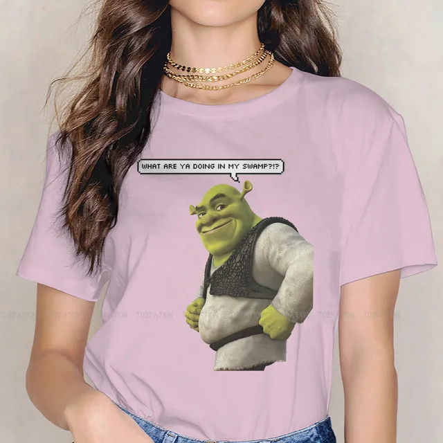 Smile Cute Girls Women T Shirt Shrek Comedy Film Blusas Harajuku Casual Short Sleeve Vintage Oversized.jpg 640x640 8 - Shrek Shop