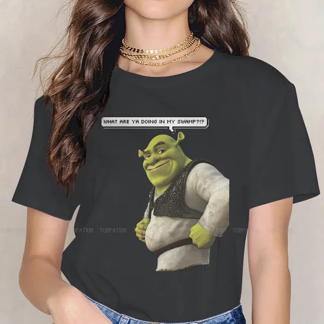 Smile Cute Girls Women T Shirt Shrek Comedy Film Blusas Harajuku Casual Short Sleeve Vintage - Shrek Shop