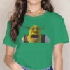 Surprised Female Shirts Shrek Comedy Film Oversized Vintage Women Clothing Harajuku Casual Feminine Blusas.jpg 640x640 12 - Shrek Shop