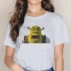 Surprised Female Shirts Shrek Comedy Film Oversized Vintage Women Clothing Harajuku Casual Feminine Blusas.jpg 640x640 13 - Shrek Shop