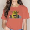 Surprised Female Shirts Shrek Comedy Film Oversized Vintage Women Clothing Harajuku Casual Feminine Blusas.jpg 640x640 4 - Shrek Shop